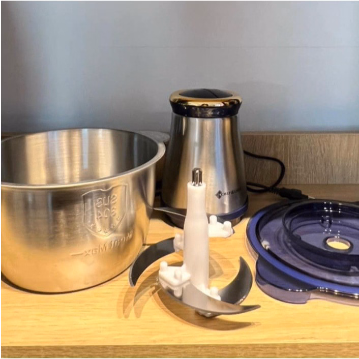 Máy Xay Thịt Đa Năng Cối Inox 304, 4 Lưỡi Dao Cao Cấp Ctb356 - Bechip - Ảnh 13