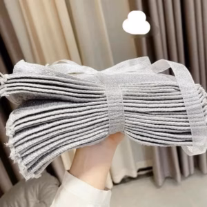 Set 10 Khăn Lau Đa Năng 2 Mặt Màu Ghi - Silver