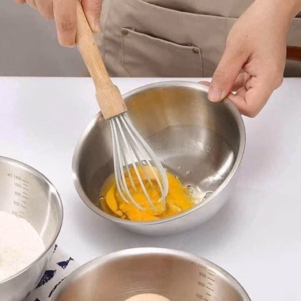 Combo 3 Thố Inox Chia Vạch - Silver - Ảnh 2