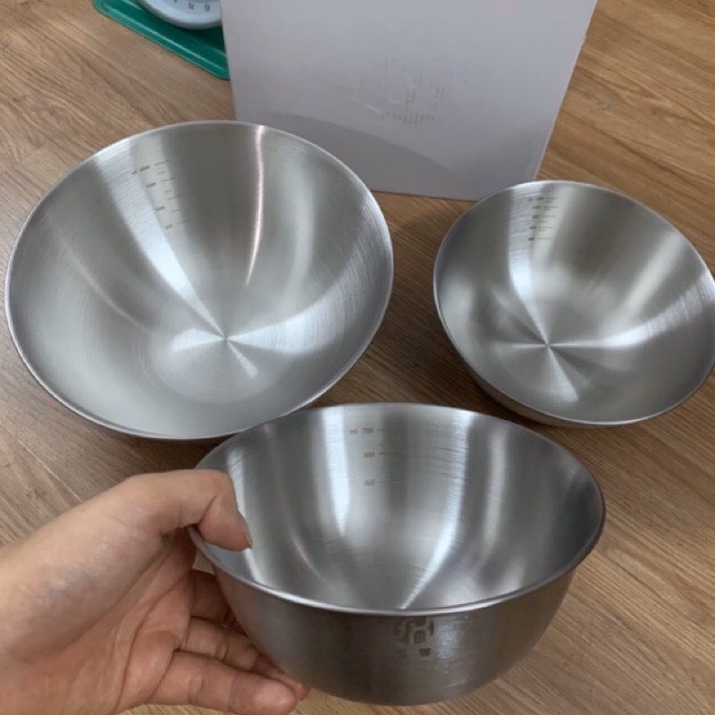 Combo 3 Thố Inox Chia Vạch - Silver - Ảnh 3