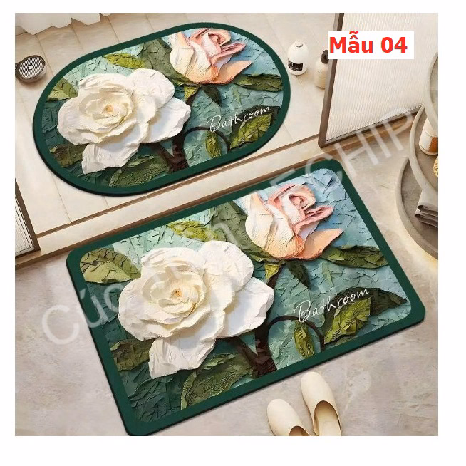 Thảm Chùi Chân 3D Bali Siêu Thấm Ctb284 - Bechip - Ảnh 5