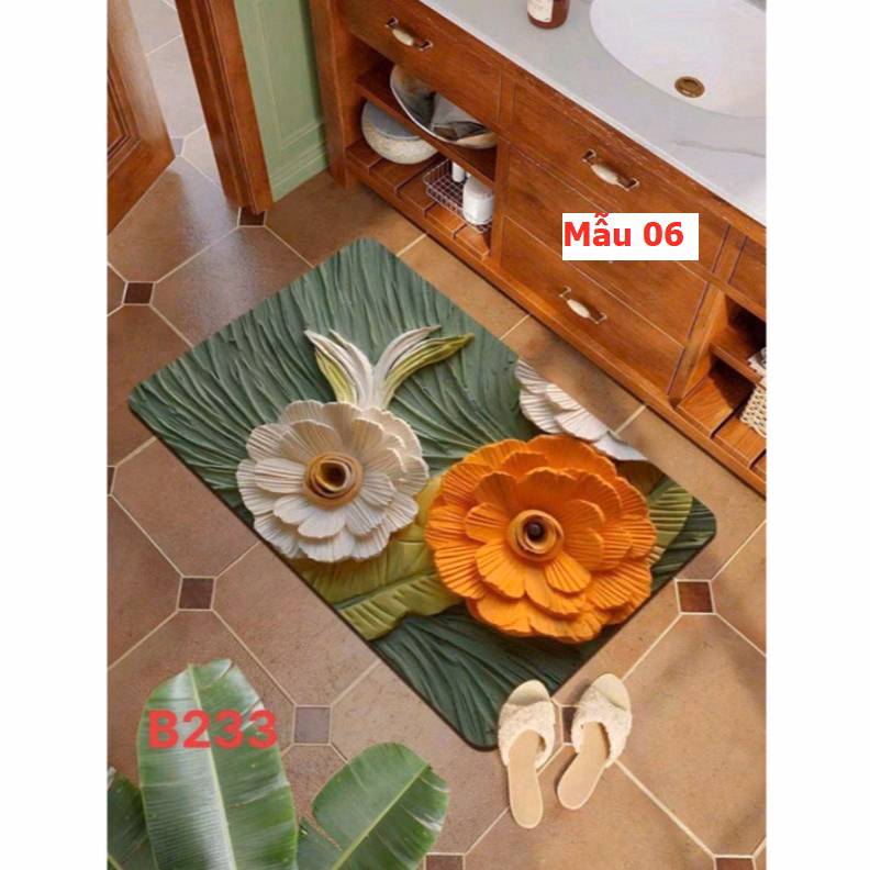 Thảm Chùi Chân 3D Bali Siêu Thấm Ctb284 - Bechip - Ảnh 7