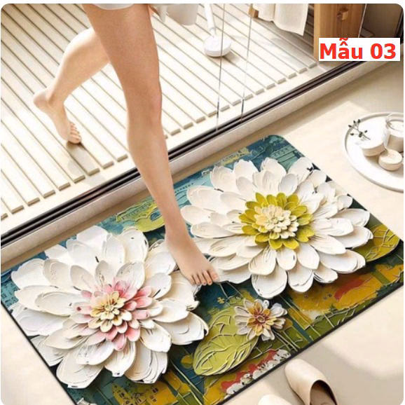 Thảm Chùi Chân 3D Bali Siêu Thấm Ctb284 - Bechip - Ảnh 4