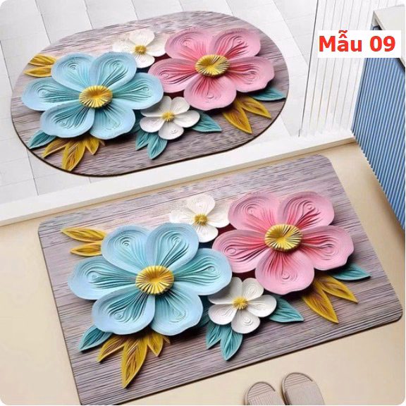 Thảm Chùi Chân 3D Bali Siêu Thấm Ctb284 - Bechip - Ảnh 10