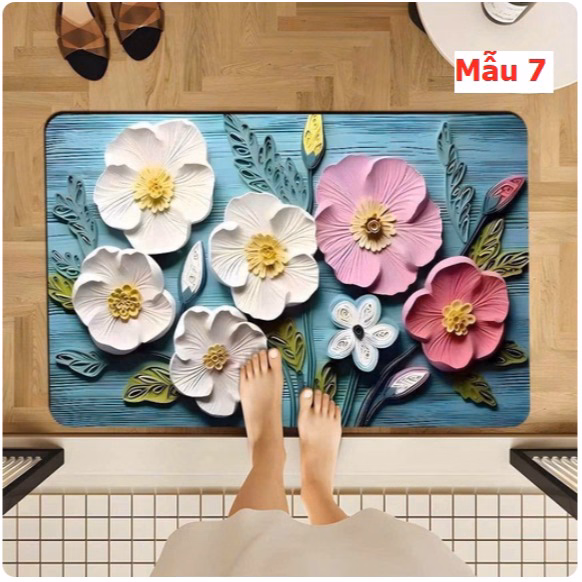 Thảm Chùi Chân 3D Bali Siêu Thấm Ctb284 - Bechip - Ảnh 8