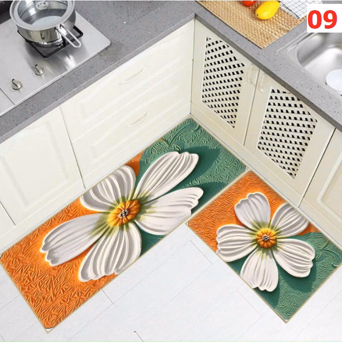 Set 2 Thảm Bếp, Thảm Lau Chân 5D Bali Thấm Hút Nước ( 1 Dài, 1 Ngắn) Ctb363 - Bechip - Ảnh 9