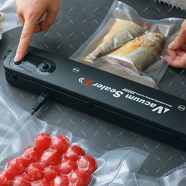 Máy Hút Chân Không Thực Phẩm Cao Cấp Vacuum Sealer -Tặng 10 Túi Ctb364 - Bechip - Ảnh 12