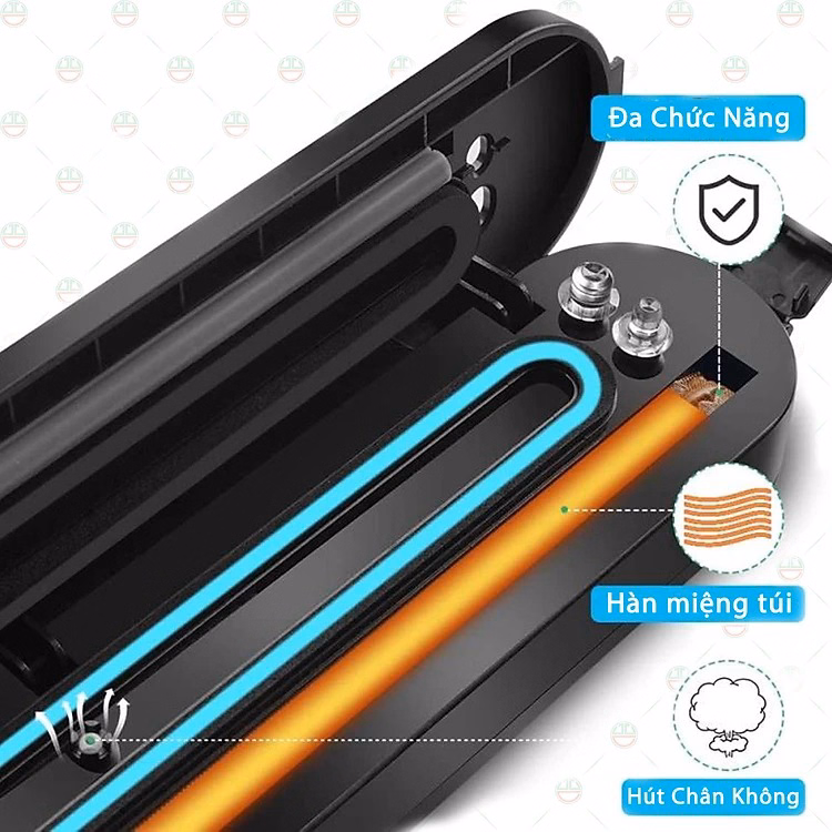 Máy Hút Chân Không Thực Phẩm Cao Cấp Vacuum Sealer -Tặng 10 Túi Ctb364 - Bechip - Ảnh 10