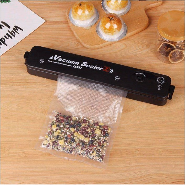 Máy Hút Chân Không Thực Phẩm Cao Cấp Vacuum Sealer -Tặng 10 Túi Ctb364 - Bechip - Ảnh 7