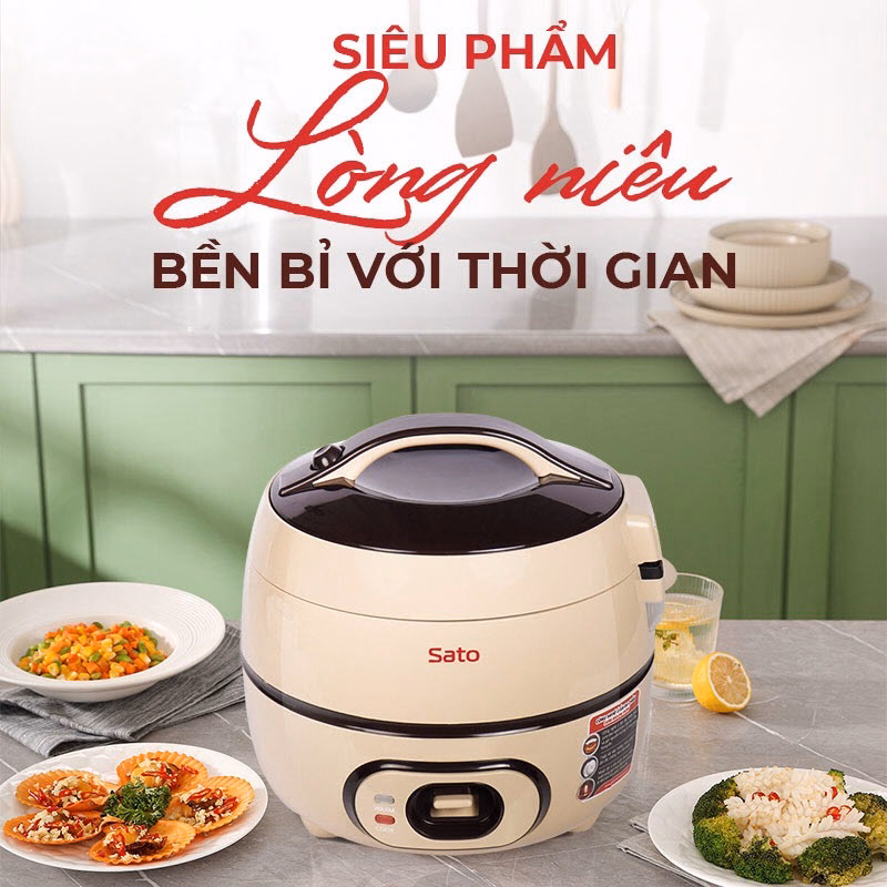 Nồi Cơm Điện Lòng Niêu 15B081 1.5L - Sato - Ảnh 6