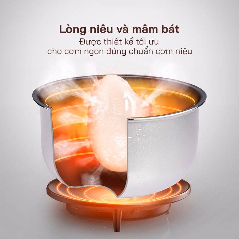 Nồi Cơm Điện Lòng Niêu 15B081 1.5L - Sato - Ảnh 3