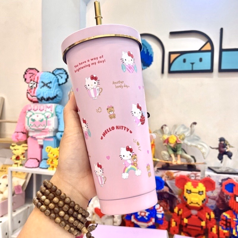 Ly Giữ Nhiệt Gấu Dâu Losto 750Ml - Silver - Ảnh 4