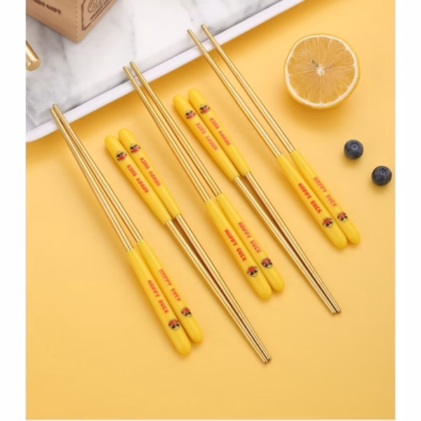 Hộp 5 Đôi Đũa Vịt Vàng - Silver - Ảnh 3
