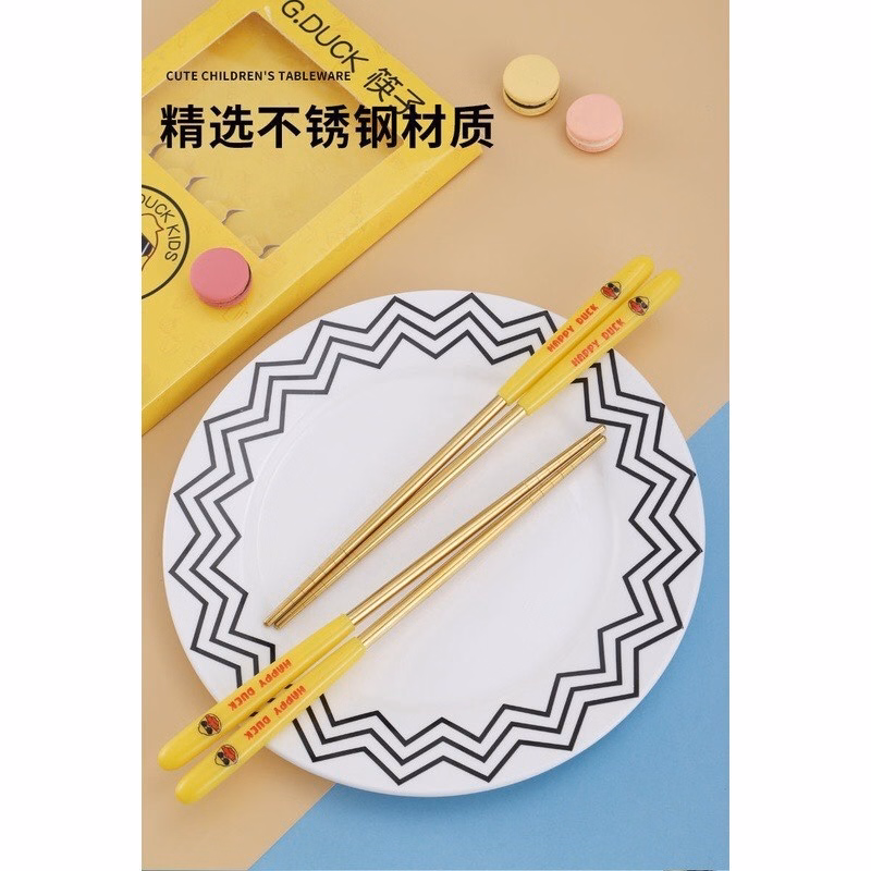 Hộp 5 Đôi Đũa Vịt Vàng - Silver - Ảnh 4