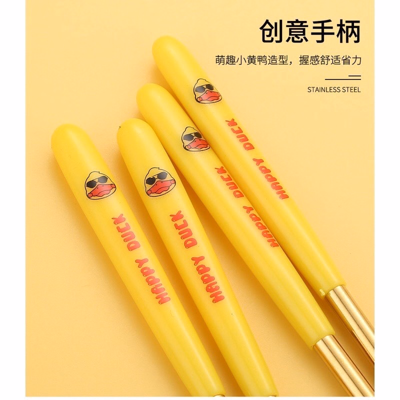 Hộp 5 Đôi Đũa Vịt Vàng - Silver - Ảnh 2