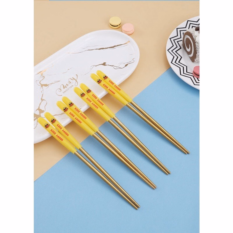 Hộp 5 Đôi Đũa Vịt Vàng - Silver - Ảnh 5