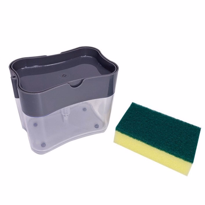 Hộp Đựng Nước Rửa Chén Có Vòi Tặng Kèm Miếng Rửa Chén - Su - Ảnh 3