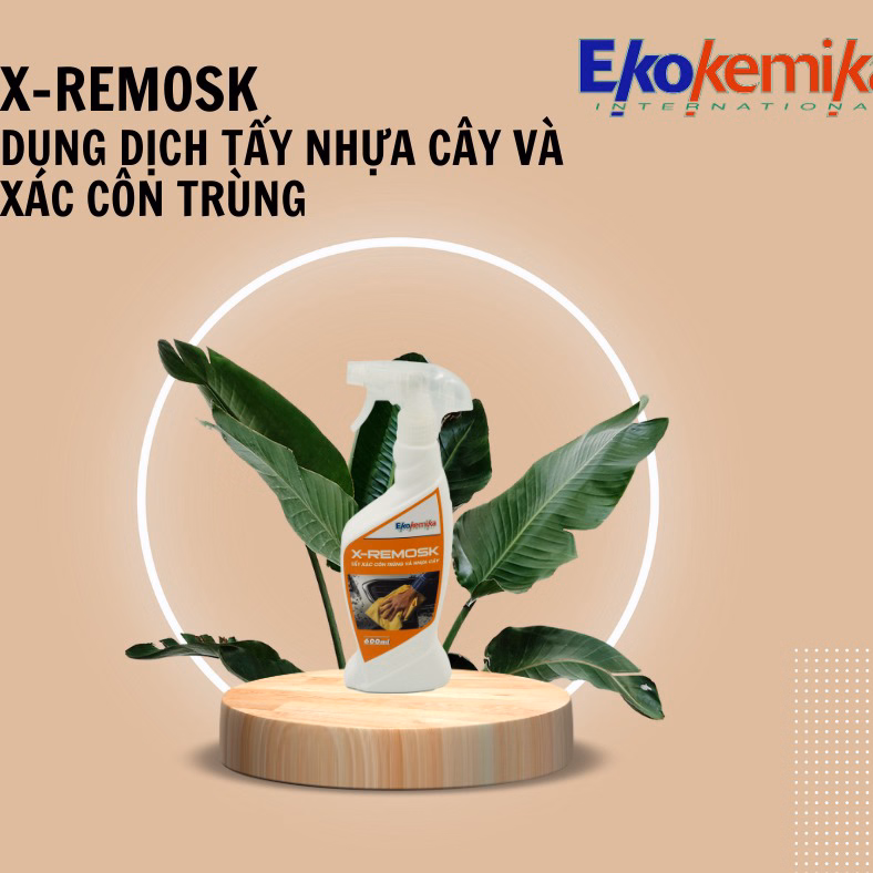 Dung Dịch Tẩy Nhựa Cây & Xác Côn Trùng X-Remosk 600Ml Thương Hiệu Ekokemika - Ảnh 3