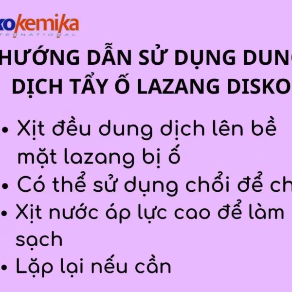 Dung Dịch Tẩy Ố Lazang Disko 600Ml Thương Hiệu Ekokemika - Ảnh 7