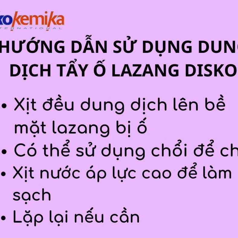 Dung Dịch Tẩy Ố Lazang Disko 600Ml Thương Hiệu Ekokemika - Ảnh 7