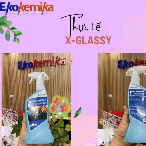 Nước Làm Sạch Kính Xe Hơi X-Glassy 600Ml Ekokemika - Ảnh 8