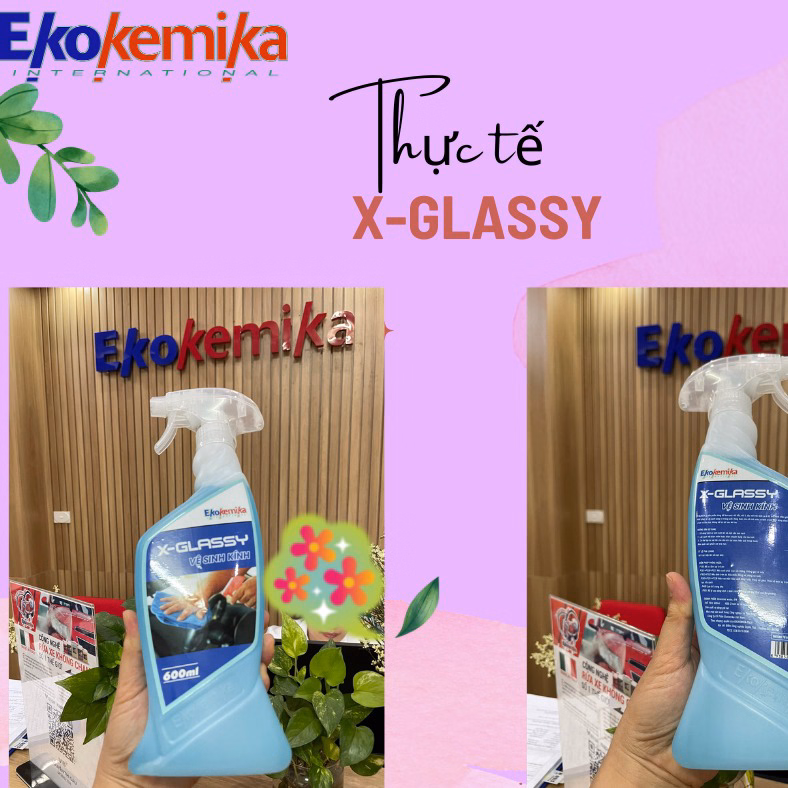 Nước Làm Sạch Kính Xe Hơi X-Glassy 600Ml Ekokemika - Ảnh 8