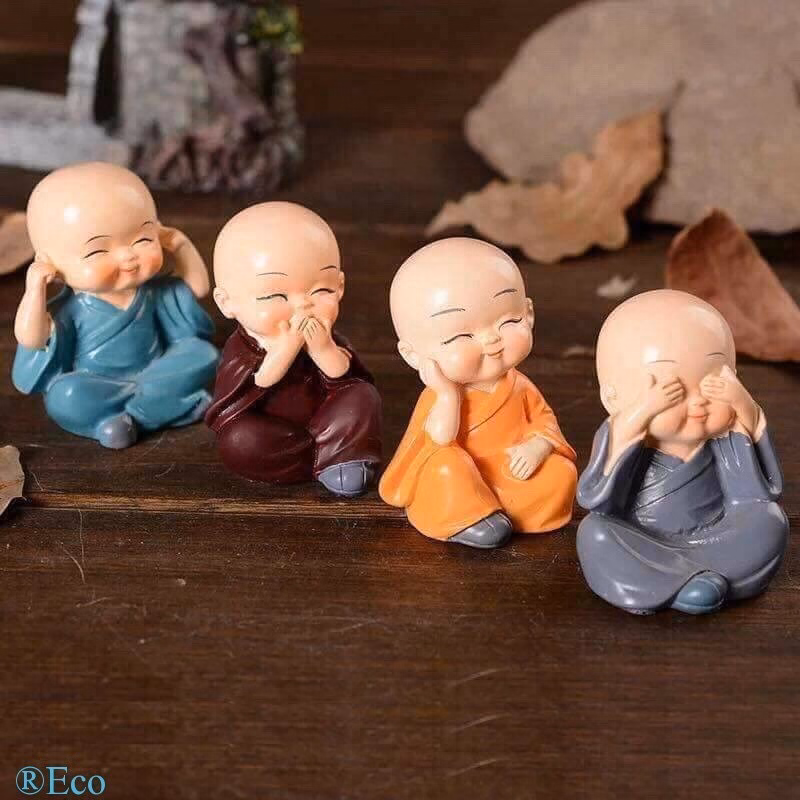 Bộ Tượng Tứ Không - Silver - Ảnh 5