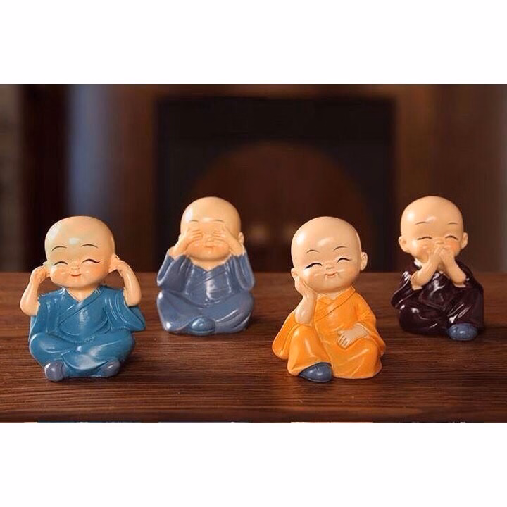 Bộ Tượng Tứ Không - Silver - Ảnh 4