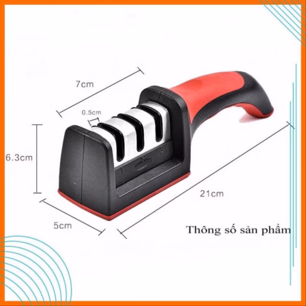 Dụng Cụ Mài Dao 3 Rãnh 3 Cấp Độ - Silver - Ảnh 2