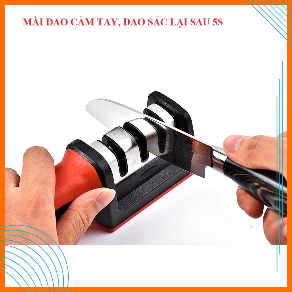 Dụng Cụ Mài Dao 3 Rãnh 3 Cấp Độ - Silver - Ảnh 4