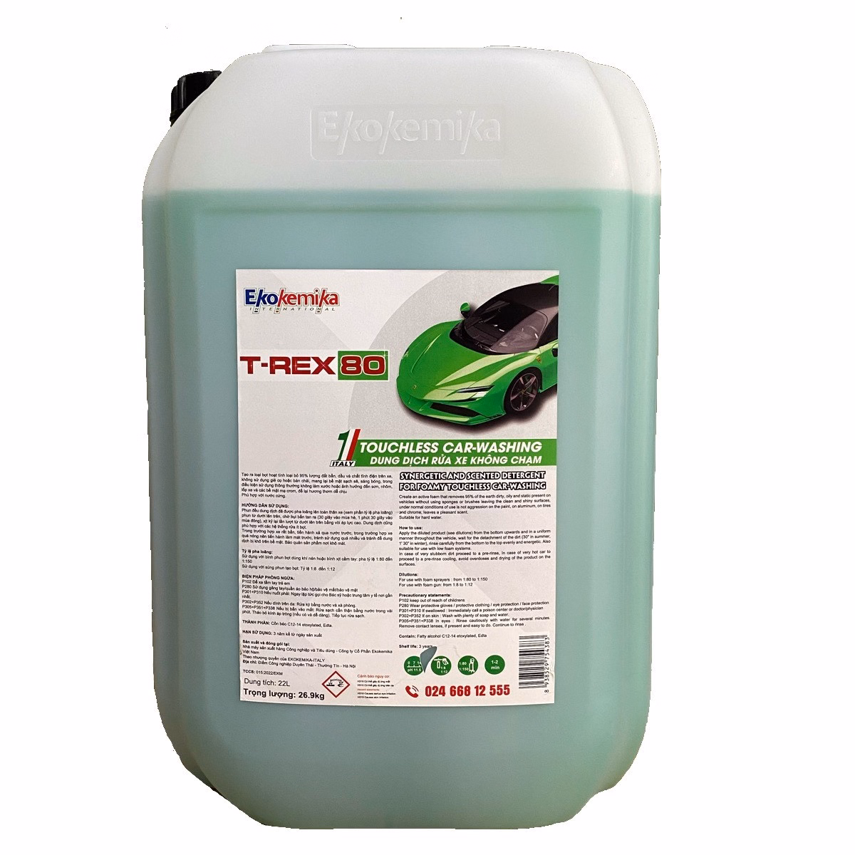Dung Dịch Rửa Xe Không Chạm T-Rex 80 - Ekokemika - Ảnh 6