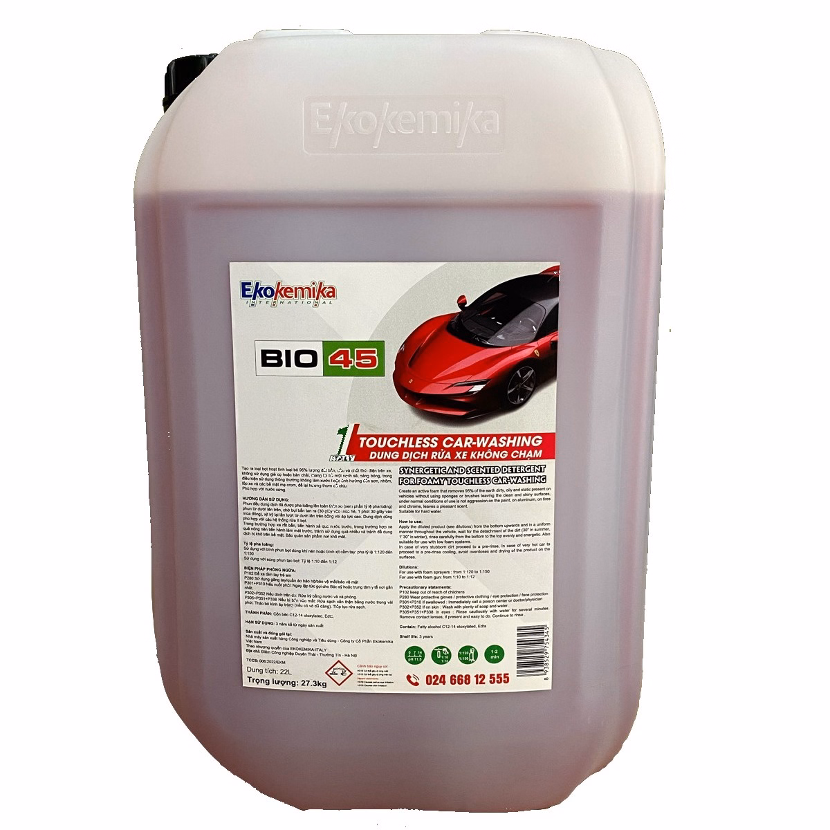 Dung Dịch Rửa Xe Không Chạm Bio 45 - Ekokemika - Ảnh 5