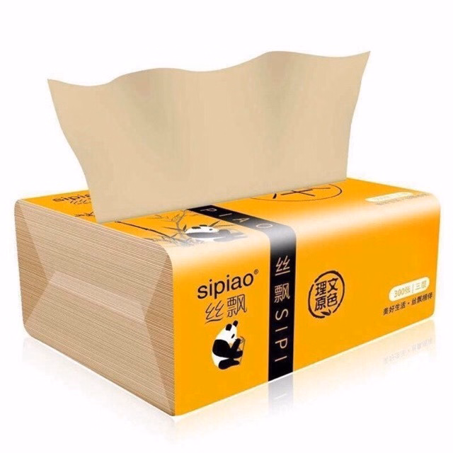 Bịch 10 Gói Khăn Giấy Gấu Trúc Sipiao - Silver - Ảnh 2