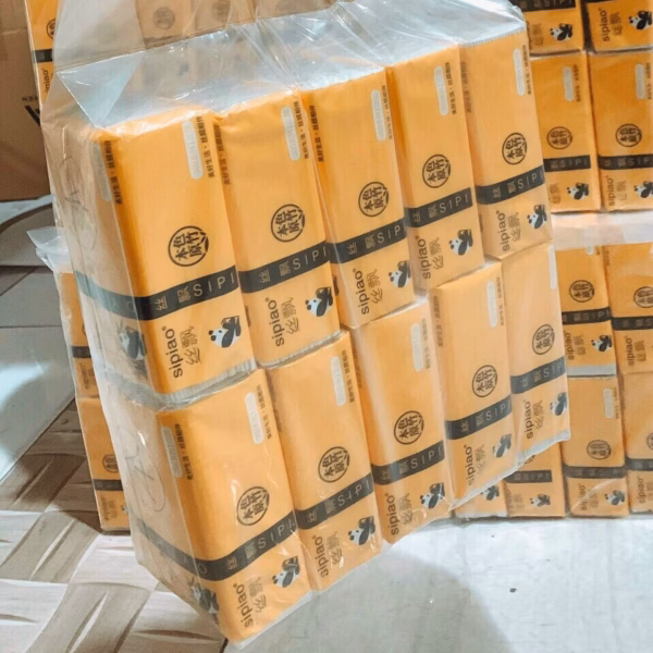 Bịch 10 Gói Khăn Giấy Gấu Trúc Sipiao - Silver - Ảnh 3