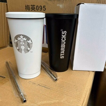 Ly Inox Starbucks 500Ml - Silver - Ảnh 2