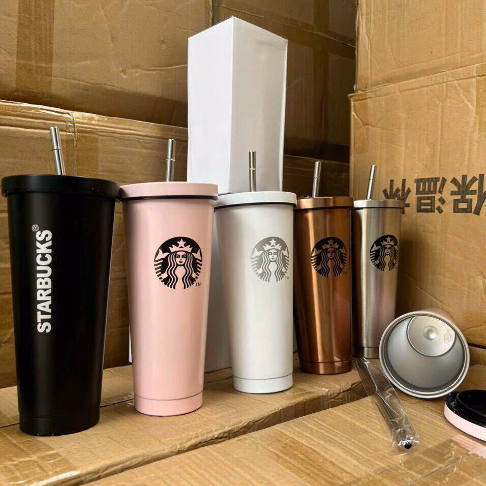 Ly Inox Starbucks 500Ml - Silver - Ảnh 4