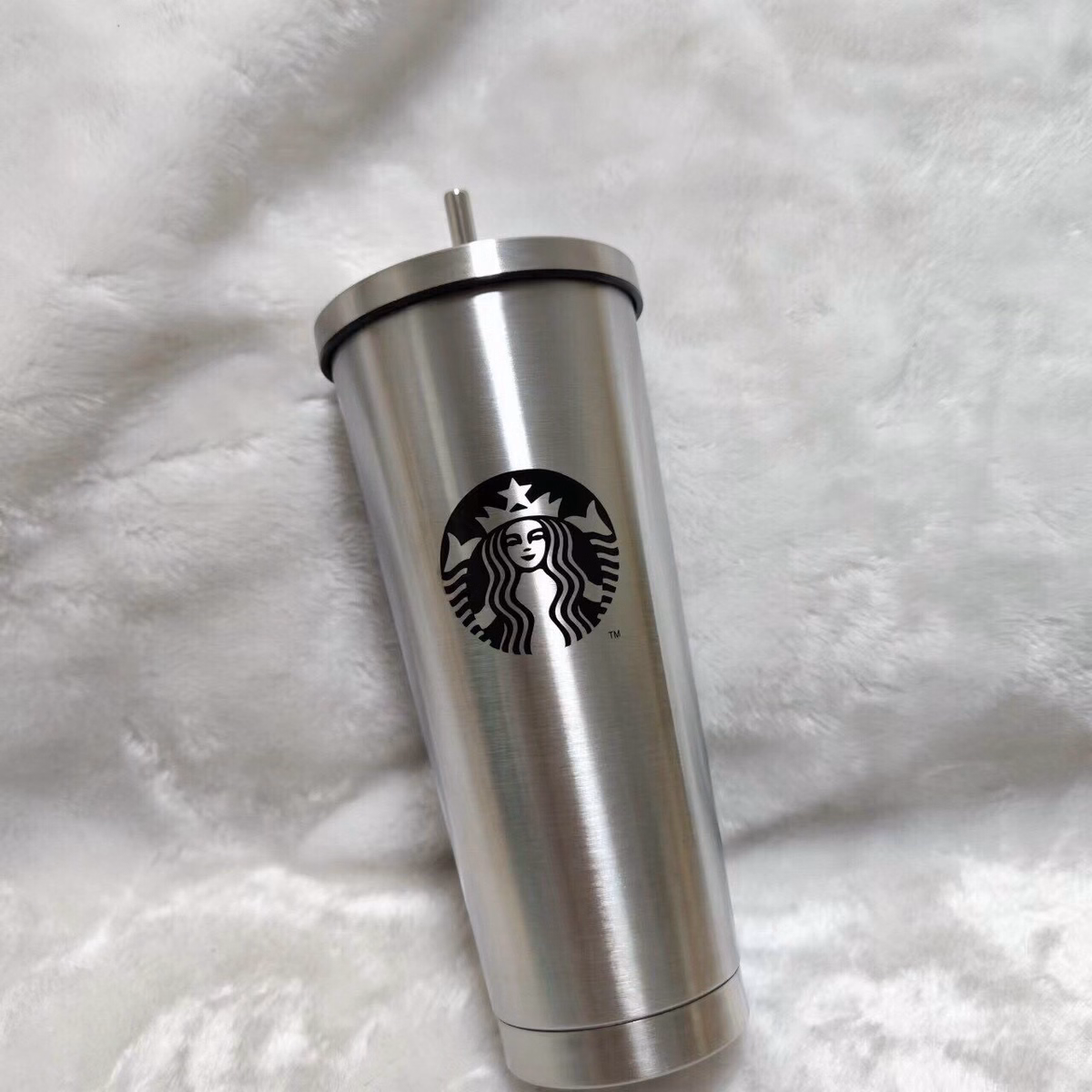 Ly Inox Starbucks 500Ml - Silver - Ảnh 3