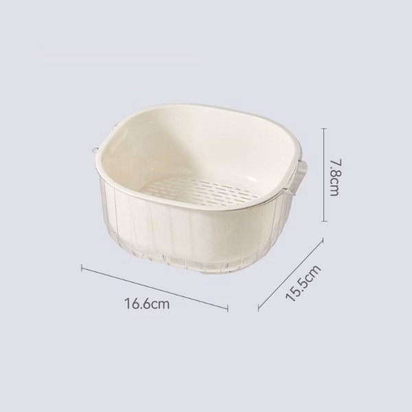Bộ Thau Rổ 6 Món Trắng - Gdn - Ảnh 5