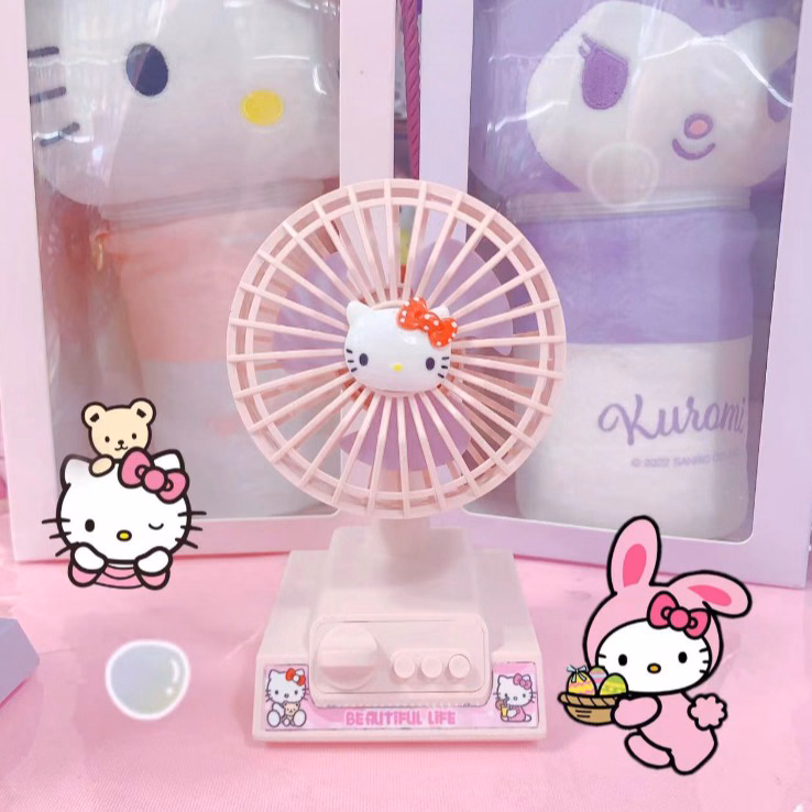 Quạt Điện Sạc Tích Điện Du Lịch Mini Fan, Quạt Usb Cầm Tay Cắm Trại Kawaii Anime - Shop Mẹ Bống - Ảnh 7