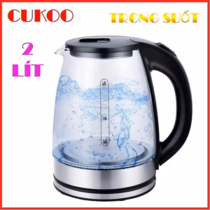 Ấm Siêu Tốc Cuckoo Thủy Tinh Trong Suốt 2 Lít, Công Suất 1500W Ctb373 - Bechip
