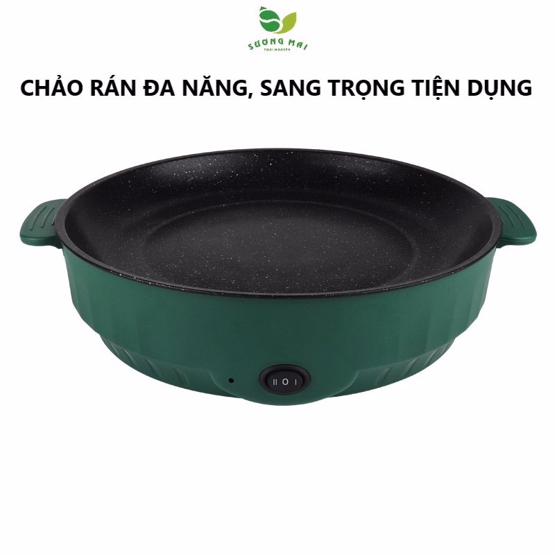 Combo : Chảo Điện Đa Năng Đường Kính 26Cm + Sét 2 Thảm Bếp, Thảm Lau Chân Sương Mai - Ảnh 2