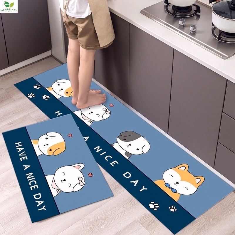 Combo : Chảo Điện Đa Năng Đường Kính 26Cm + Sét 2 Thảm Bếp, Thảm Lau Chân Sương Mai - Ảnh 5