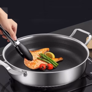 Chảo Tổ Ong Chống Dính 2 Quai Size 28Cm - Su