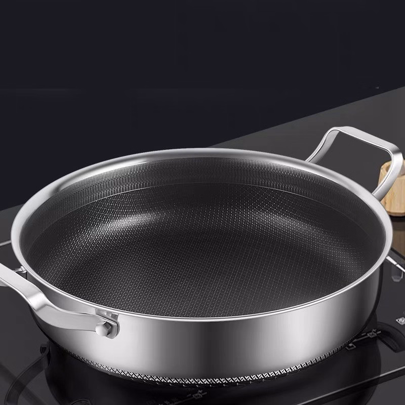 Chảo Tổ Ong Chống Dính 2 Quai Size 28Cm - Su - Ảnh 2