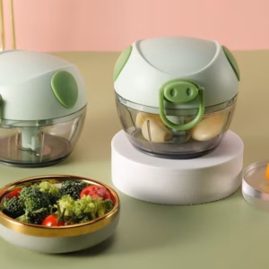 Máy Xay Tỏi Ớt Hình Heo - Silver