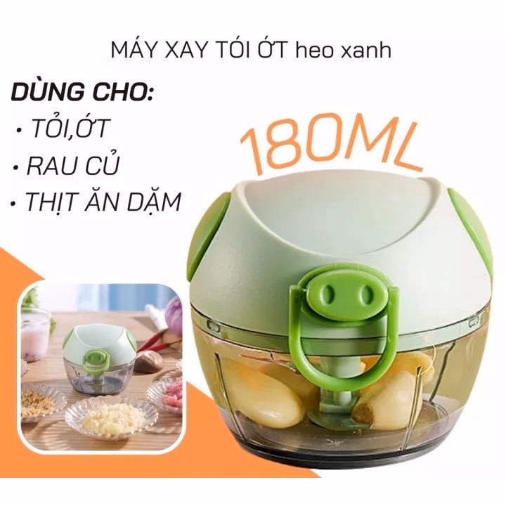 Máy Xay Tỏi Ớt Hình Heo - Silver - Ảnh 2