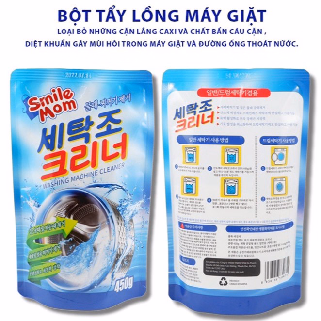 Tẩy Lồng Máy Giặt Dạng Viên ( Hộp 12 Viên ), Dạng Bột ( Túi 450G) Ctb381 - Bechip - Ảnh 11
