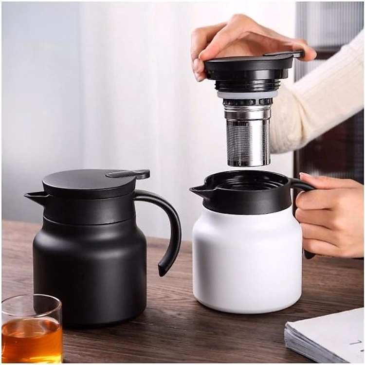 Ấm Pha Trà Giữ Nhiệt Có Lõi Lọc Trà Cao Cấp 1000Ml Ctb386 - Bechip - Ảnh 4