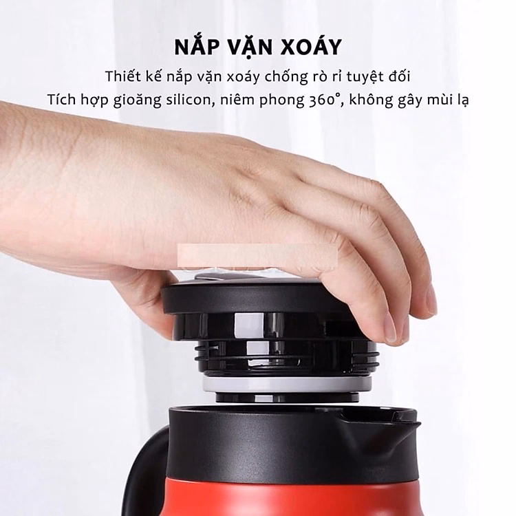 Ấm Pha Trà Giữ Nhiệt Có Lõi Lọc Trà Cao Cấp 1000Ml Ctb386 - Bechip - Ảnh 11