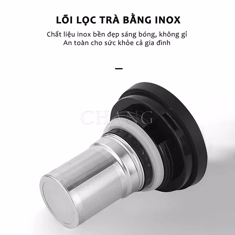 Ấm Pha Trà Giữ Nhiệt Có Lõi Lọc Trà Cao Cấp 1000Ml Ctb386 - Bechip - Ảnh 9